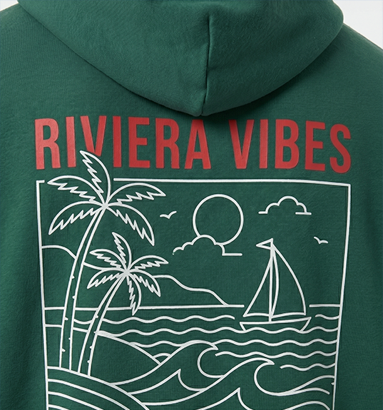 Hoodie Olivo Detalle Gráfico